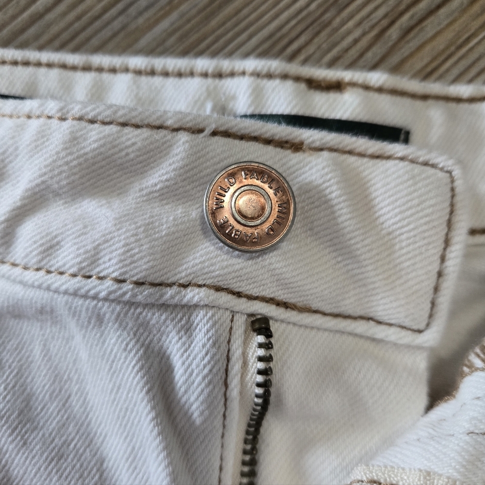 wild fable White Denim Cutoff Shorts - Picture 3 of 12